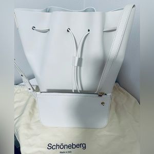 Schöneberg White Leather Bucket Bag (Made in Italy) | AUTHENTIC!